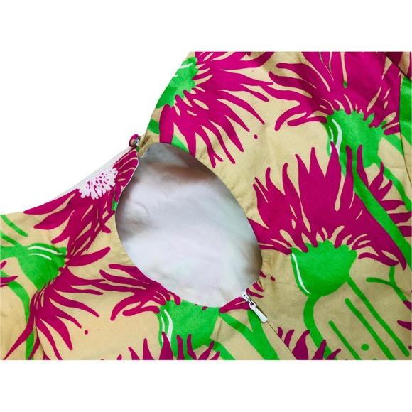 8172 Lilly Pulitzer women's sz 4 tropical floral short sleeve dress - Picture 9 of 10
